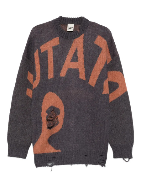  Perks And Mini Mutate Distressed Sweater - Grey 