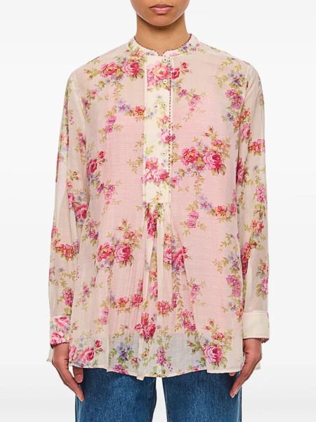  Pero Floral-print Blouse - Neutrals 