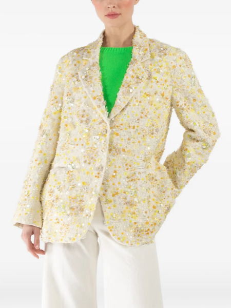  Pero Sequinned Blazer - Neutrals 