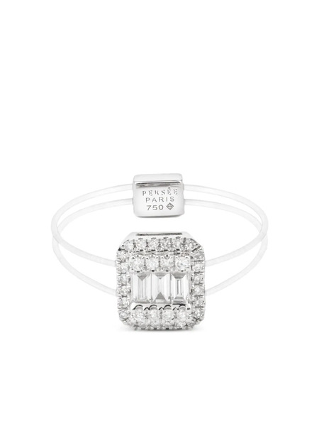  Persée 18k White Gold Diamond Ring - Silver 