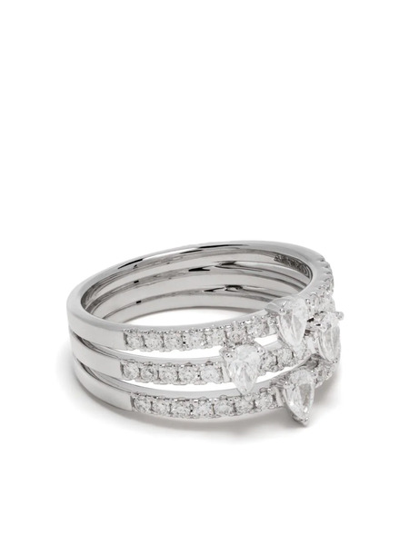  Persée 18kt White Gold Diamond Ring - Silver 
