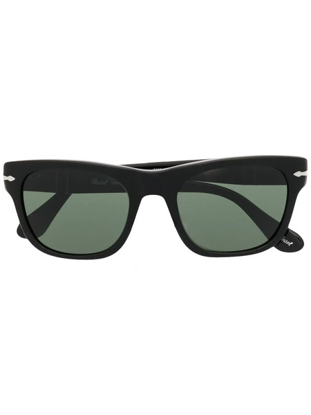  Persol Polished-effect Square-frame Sunglasses - Black 