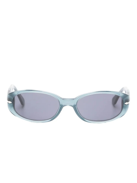  Persol Pre-owned Oval-frame Sunglasses - Grey 