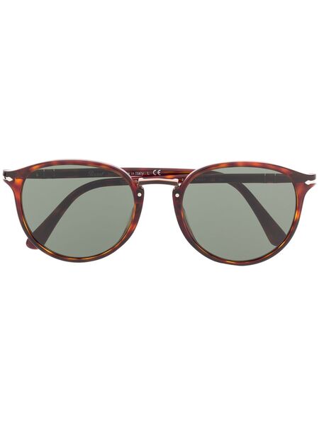  Persol Round Frame Sunglasses - Brown 
