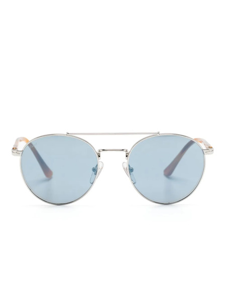 Persol Round-frame Tinted Glasses - Silver 