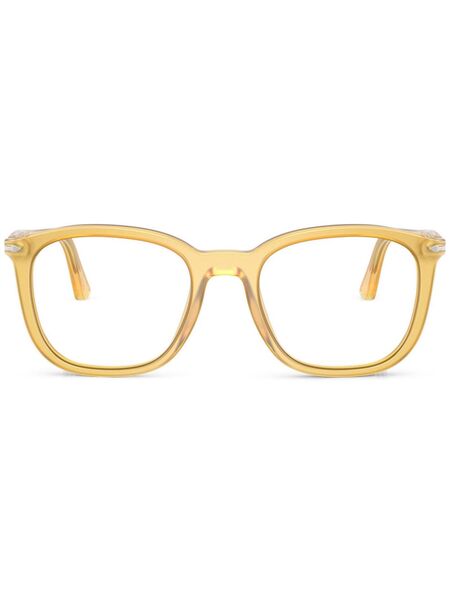  Persol Square Frame Glasses - Yellow 