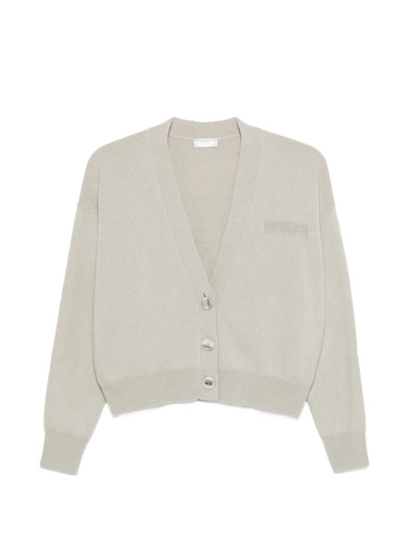  Peserico Button Cardigan - Neutrals 
