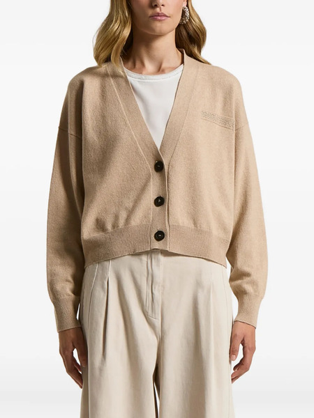  Peserico Button Embellished Cardigan - Neutrals 