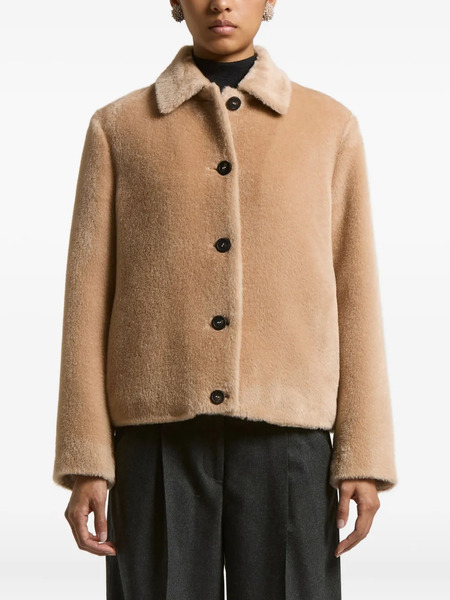  Peserico Button-fastening Collared Jacket - Neutrals 