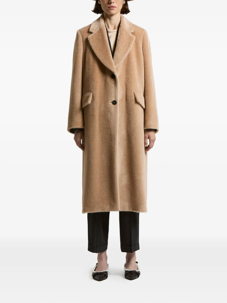  Peserico Button-fastening Pocket Coat - Neutrals 
