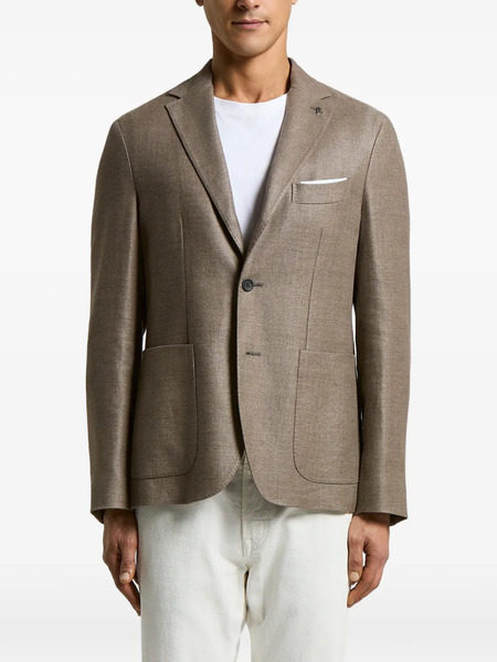  Peserico Button Pocket Blazer - Neutrals 