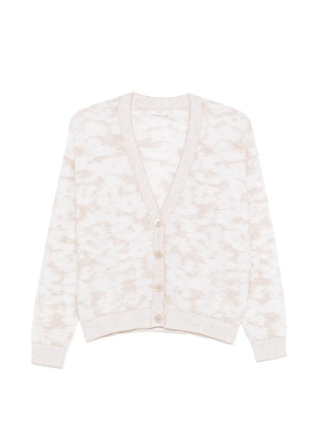  Peserico Button-up V-neck Cardigan - Neutrals 