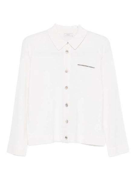  Peserico Buttoned Cardigan - White 