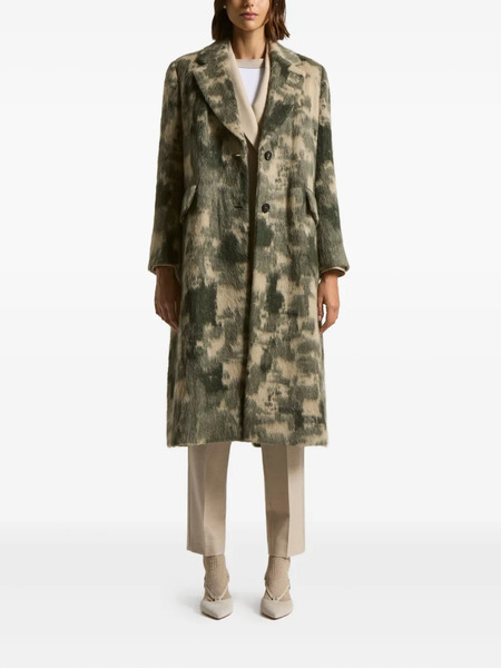 Peserico Buttoned Pattern Coat - Neutrals 