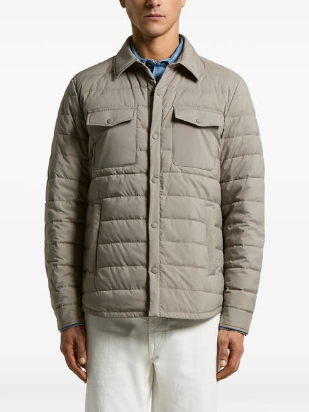  Peserico Buttoned Quilted Jacket - Neutrals 