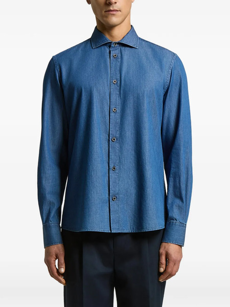  Peserico Buttoned Shirt - Blue 