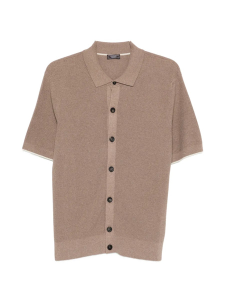  Peserico Buttoned Short-sleeve Shirt - Brown 
