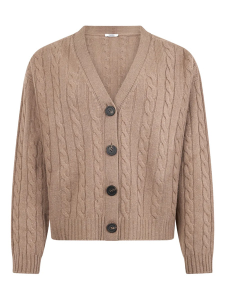  Peserico Cable-knit Button Cardigan - Neutrals 