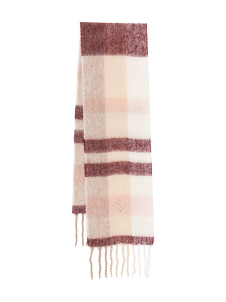  Peserico Checked Fringed Scarf - Neutrals 