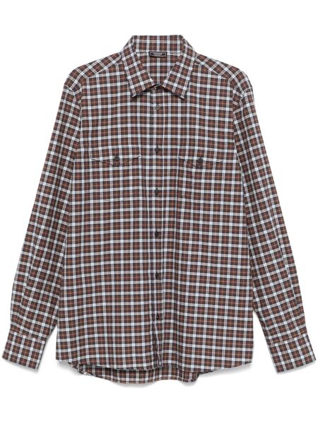  Peserico Checked Shirt - Brown 