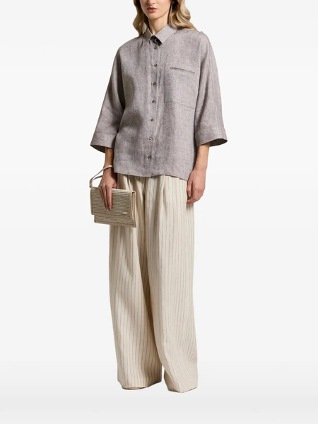  Peserico Chest-pocket Blouse - Neutrals 