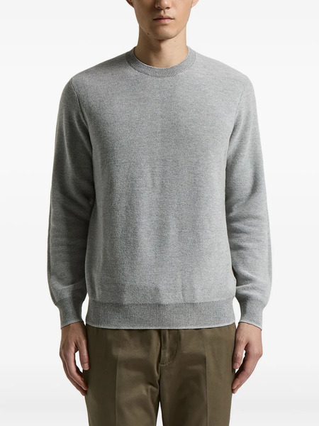 Peserico Crew-neck Ribbed Sweater - Grey 