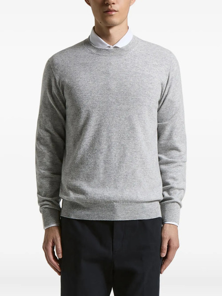  Peserico Crew-neck Ribbed Sweater - Grey 