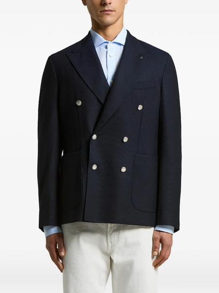  Peserico Double-breasted Blazer - Blue 