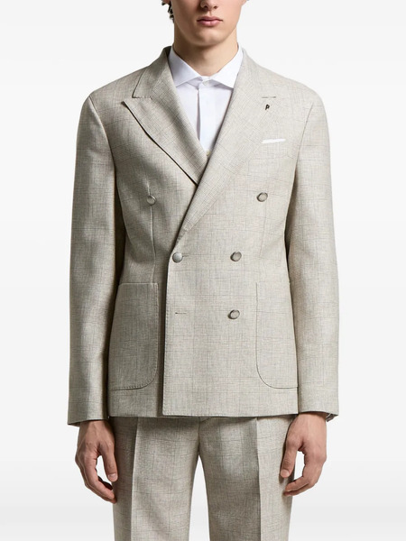  Peserico Double-breasted Blazer - Neutrals 