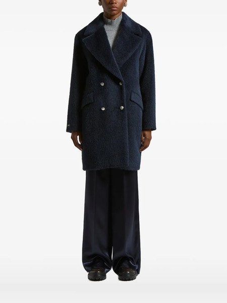  Peserico Double-breasted Coat - Blue 