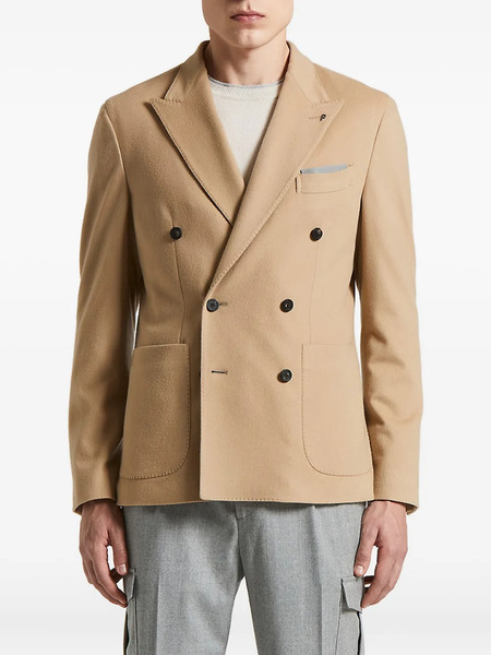  Peserico Double-breasted Patch-pocket Jacket - Neutrals 