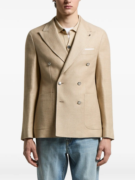  Peserico Double-breasted Pocket Blazer - Neutrals 
