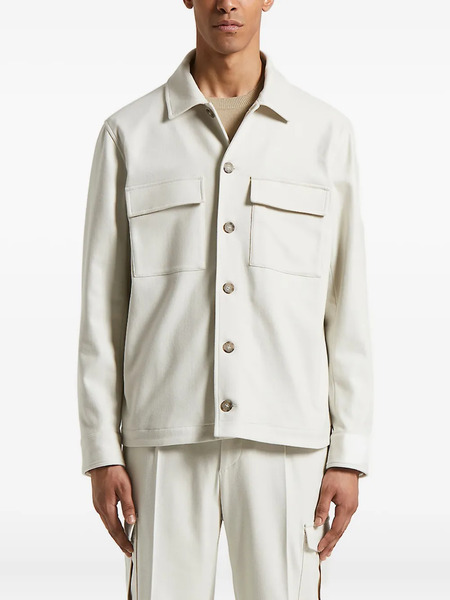  Peserico Double-pocket Button-front Jacket - Neutrals 