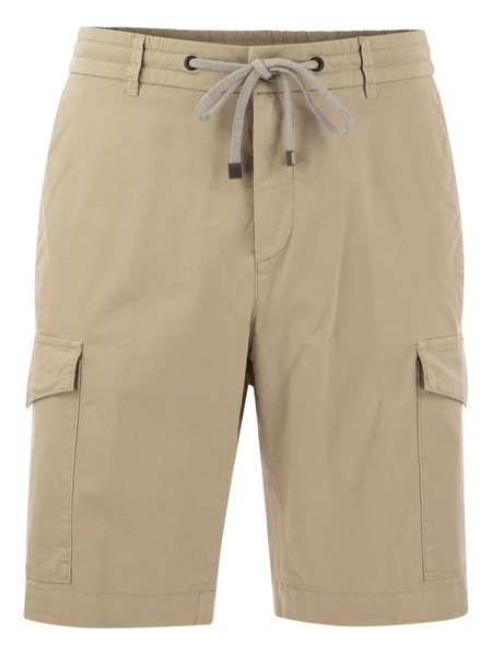  Peserico Drawstring Cargo Shorts - Neutrals 