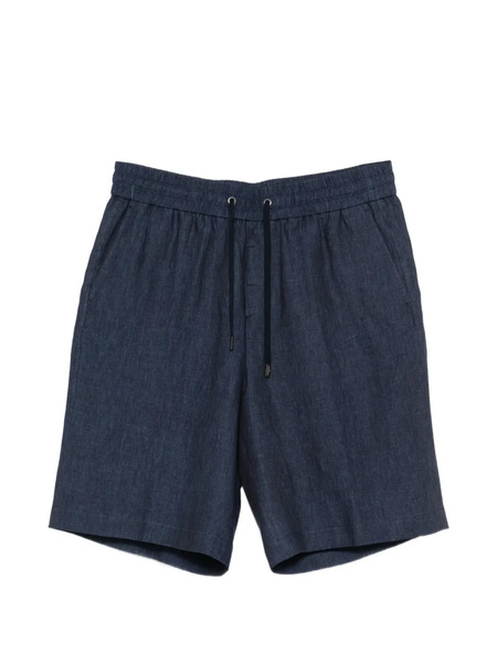  Peserico Drawstring Tailored Shorts - Blue 