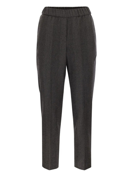  Peserico Elasticated Trousers - Grey 