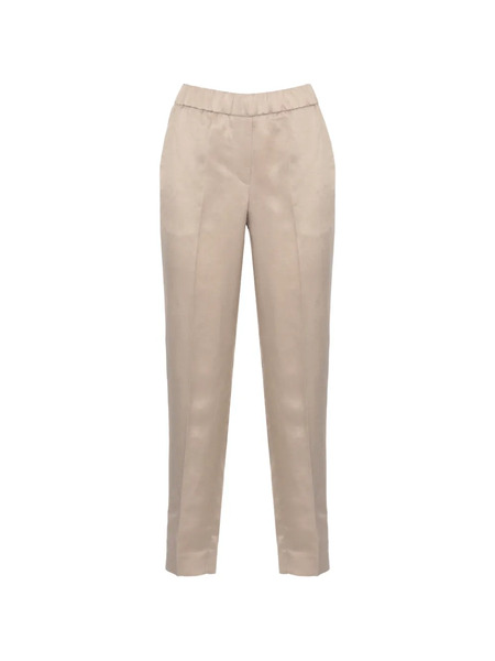  Peserico Elasticated-waist Cropped Trousers - Neutrals 