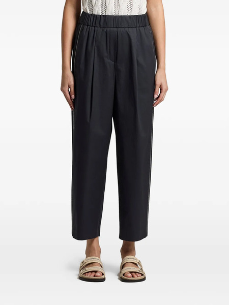  Peserico Elasticated-waist Trousers - Blue 
