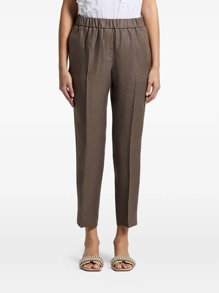  Peserico Elasticated-waist Trousers - Brown 