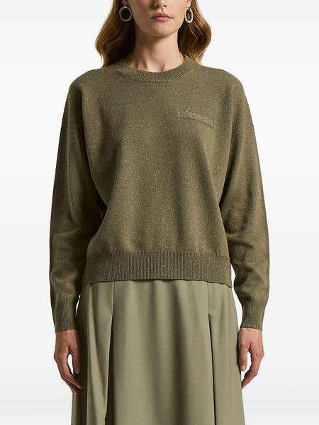  Peserico Embellished Sweater - Green 