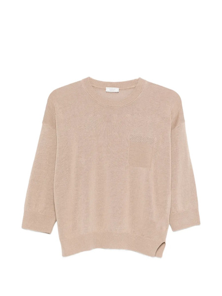  Peserico Embellished Sweater - Neutrals 