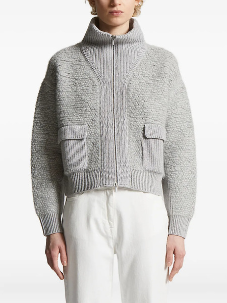  Peserico Flap-pocket Cardigan - Grey 