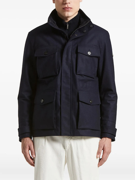  Peserico Flap-pocket Field Jacket - Blue 