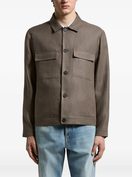  Peserico Flap Pocket Jacket - Brown 