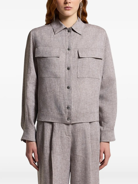 Peserico Flap-pocket Jacket - Neutrals 