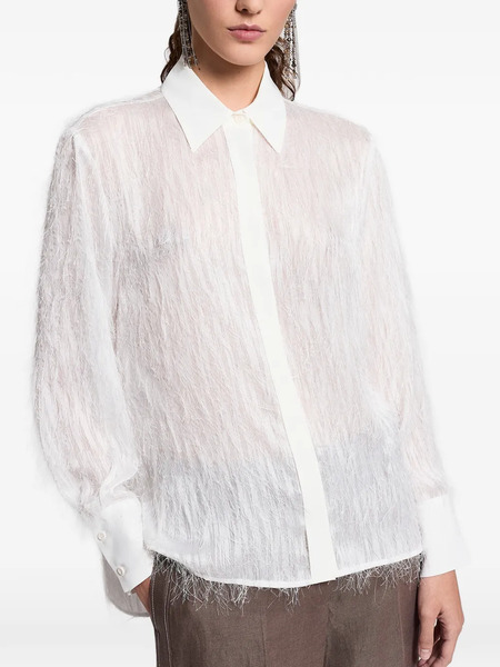  Peserico Fringed Shirt - White 