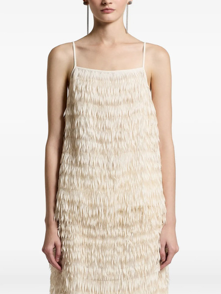  Peserico Fringed Sleeveless Top - Neutrals 