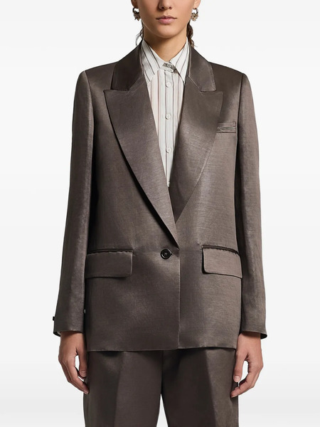  Peserico Glazed Blazer - Brown 