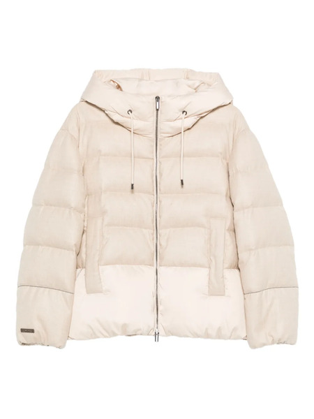  Peserico Hooded Quilted Jacket - Pink 
