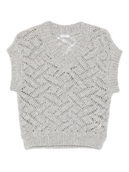  Peserico Knitted Vest - Grey 